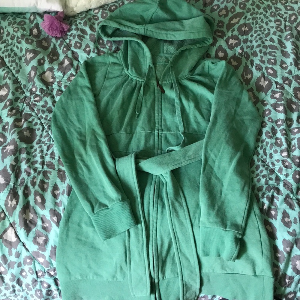 VS tunic length fleece zip up Plush and Lush XS
